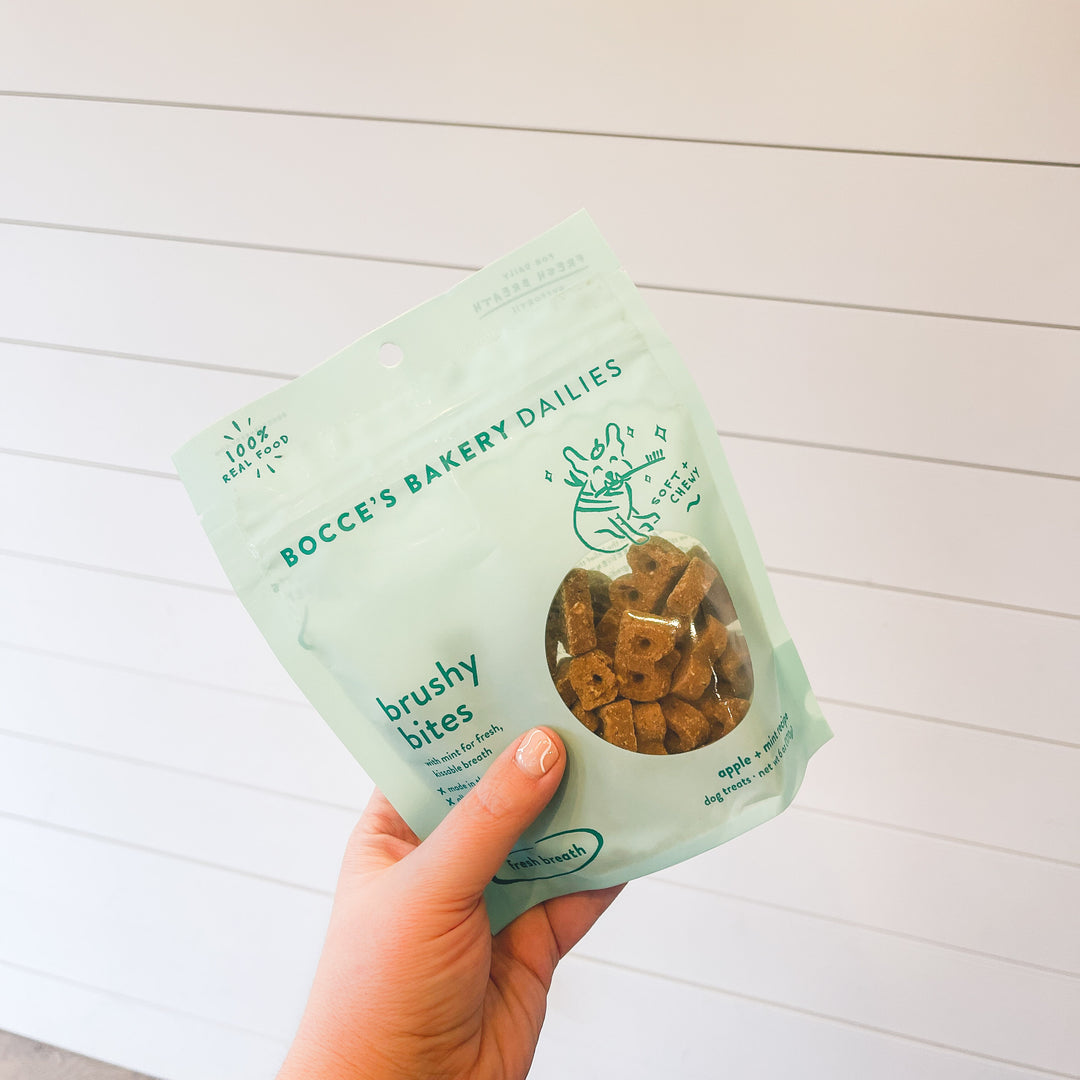 Brushy Bites | Soft & Chewy Treats for Fresh Breath 6 oz