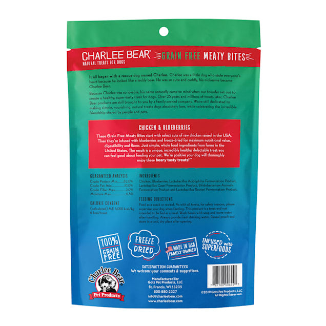 Charlee Bear Meaty Bites | Chicken & Blueberries 2.5 oz
